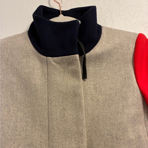 J. Crew Colorblock Funnelneck Wool Blend Coat - Picture 5 of 11